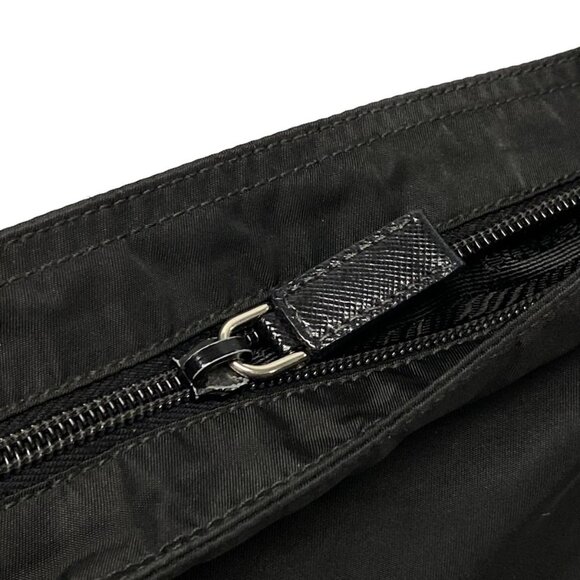 Auth PRADA - VA0563 Black Nylon Shoulder Bag - Picture 11 of 12